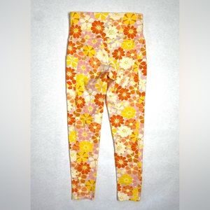 Marc New York Performance Women's Floral Print 7/8 High Rise Legging Pant Size S